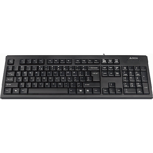 Tastatura A4Tech KR-83, Cu fir, USB, Negru
