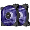 Ventilator PC Corsair AF120 LED Purple, Quiet Edition High Airflow 120mm Fan, Twin Pack