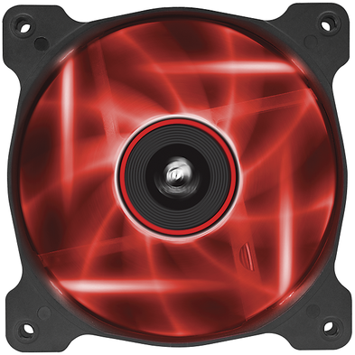 Ventilator PC Corsair AF120 LED Red, Quiet Edition High Airflow 120mm Fan, Twin Pack