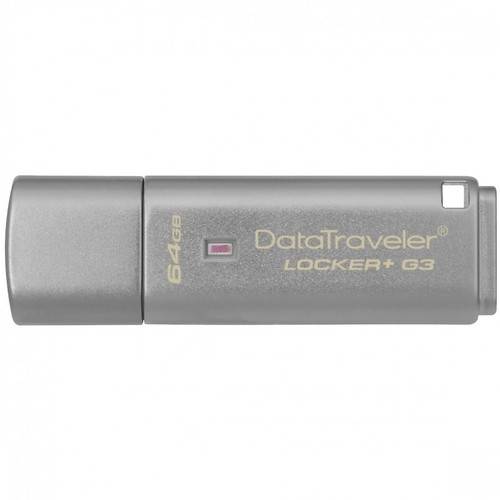 Memorie USB Kingston DataTraveler Locker+ G3, 64GB, USB 3.0