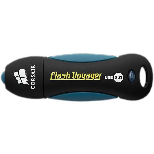 Memorie USB Corsair Voyager, 32GB, USB 3.0, Negru/Albastru