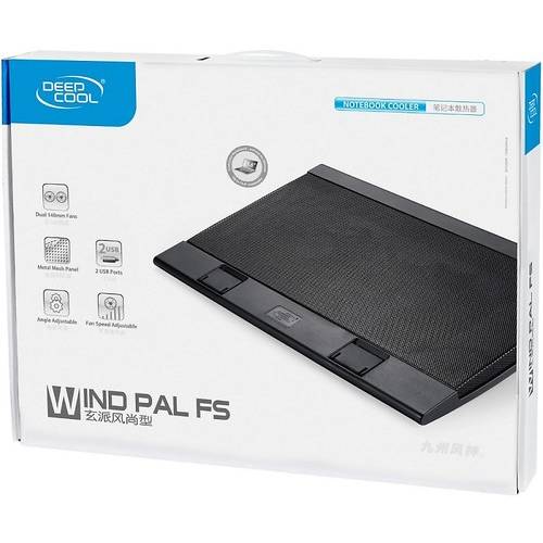 Cooler Laptop Deepcool Wind Pal FS, 15.6'', 1200RPM. Negru