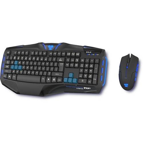 Kit Tastatura si Mouse Kit tastatura + mouse E-Blue Cobra Reinforcement - Iron Professional, USB, Negru