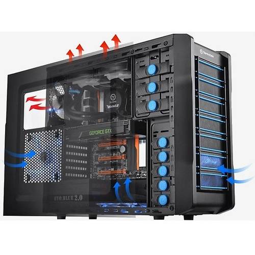 Carcasa Carcasa Thermaltake Chaser A21, MiddleTower, mATX/ATX, Fara sursa, Negru