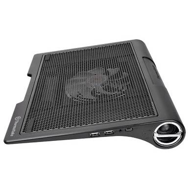 Cooler Laptop Thermaltake Massive SP 17", un ventilator 140mm, 2x USB, boxe 2.0, Negru
