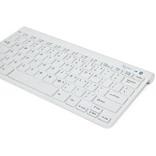 Tastatura Gembird KB-BT-001-W, Bluetooth, Alb