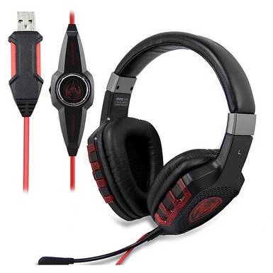 Casti gaming Somic G930, 7.1 surround, USB, Negru