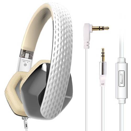 Casti Somic M4 Apple, Stereo, Jack 3.5 mm, Alb