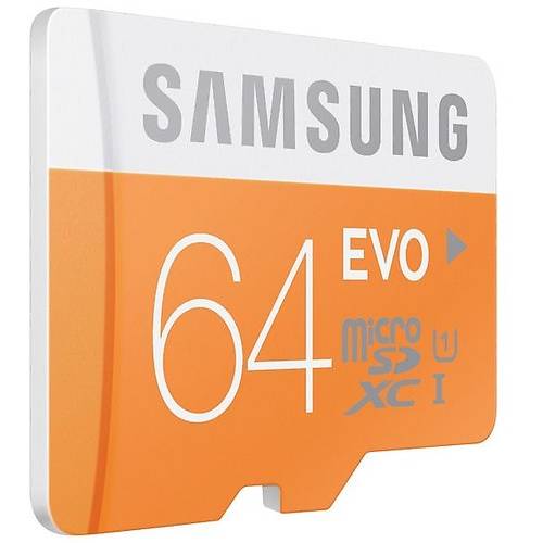 Card Memorie Samsung EVO Micro SDHC, 64GB, UHS-I, Clasa 10+Adaptor