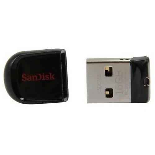 Memorie USB SanDisk Cruzer Fit, 32 GB, USB 2.0, Negru