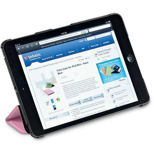 Husa Tableta Husa Folio Flex Verbatim pentru Apple iPad Mini / Retina Mini, Roz