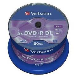 DVD+R DL, 8.5 GB, 8x, Spindle 50 bucati