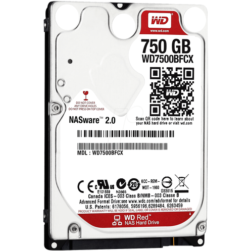 Hard Disk WD Red 750GB SATA 3, 5400rpm, 8MB, 2.5 inch
