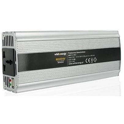 Invertor Whitenergy 06585, DC/AC de la 12V DC la 230V, AC 800W, USB