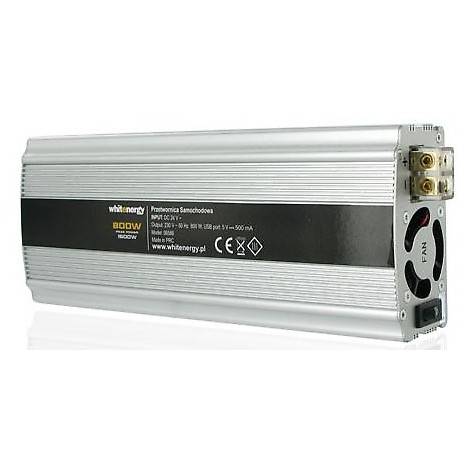 Invertor Whitenergy 06586, DC/AC de la 24V DC la 230V, AC 800W, USB