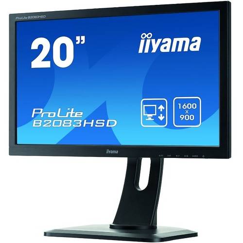 Monitor LED IIyama ProLite B2083HSD-B1, 19.5 inch HD+, 5ms, Negru