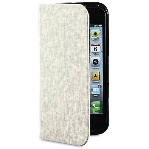 Husa Folio Pocket Verbatim pentru iPhone 5, Alb