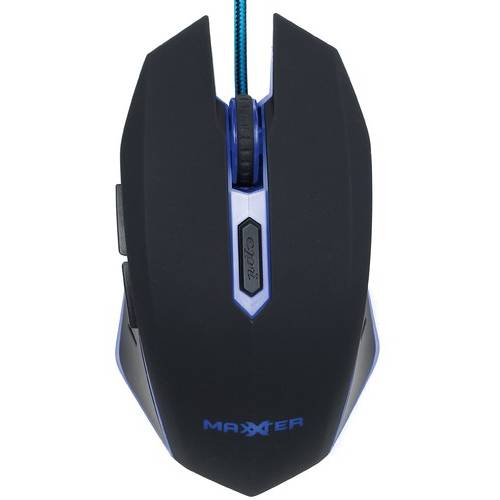 Mouse gaming Gembird MUSG-001-B, USB, 400 - 2400dpi, Optic, Negru - Albastru