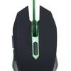 Mouse gaming Gembird MUSG-001-G, USB, 400 - 2400dpi, Optic, Negru - Verde