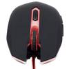 Mouse gaming Gembird MUSG-001-R, USB, 400 - 2400dpi, Optic, Negru - Rosu