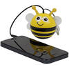 Boxa portabila Kitsound Trendz Mini Buddy "Bee", Jack 3.5 mm, Galben / Negru