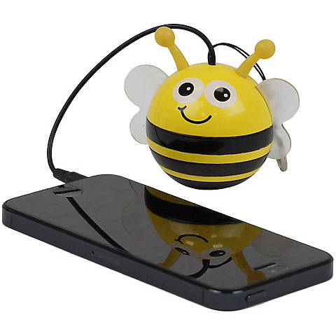 Boxa portabila Kitsound Trendz Mini Buddy "Bee", Jack 3.5 mm, Galben / Negru