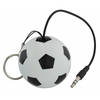 Boxa portabila Kitsound Trendz Mini Buddy "Football", Jack 3.5 mm, Alb / Negru