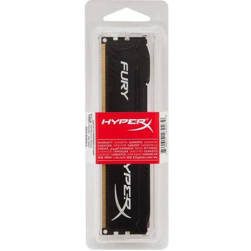 Memorie Kingston HyperX Fury Black DDR3 4GB 1600 MHz, CL10