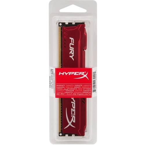 Memorie Kingston HyperX Fury Red DDR3 8GB 1600 MHz, CL10