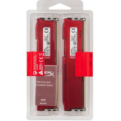 Memorie Kingston HyperX Fury Red DDR3 8GB 1600 MHz, CL10 Kit Dual