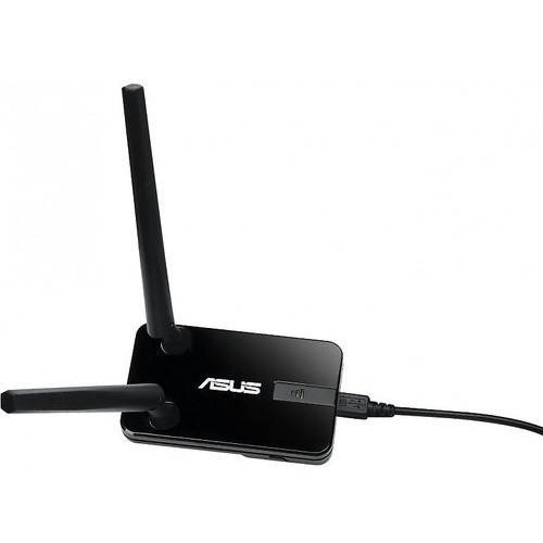 Placa de retea Wireless Asus N300, Adaptor, USB-N14, USB 2.0, 2 antene externe
