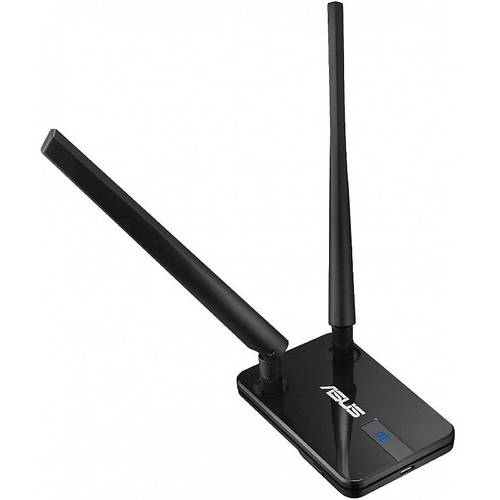 Placa de retea Wireless Asus N300, Adaptor, USB-N14, USB 2.0, 2 antene externe