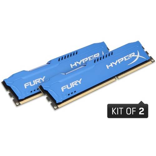 Memorie Kingston HyperX Fury Blue DDR3 8GB 1866 MHz, CL10 Kit Dual