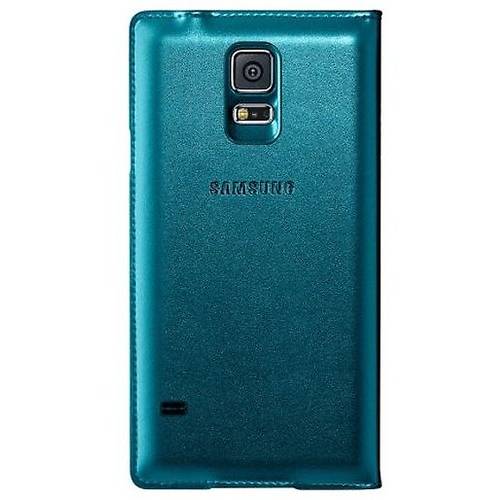 Husa Book S-View Samsung EF-CG900B  pentru G900 Galaxy S5, Albastru Topaz