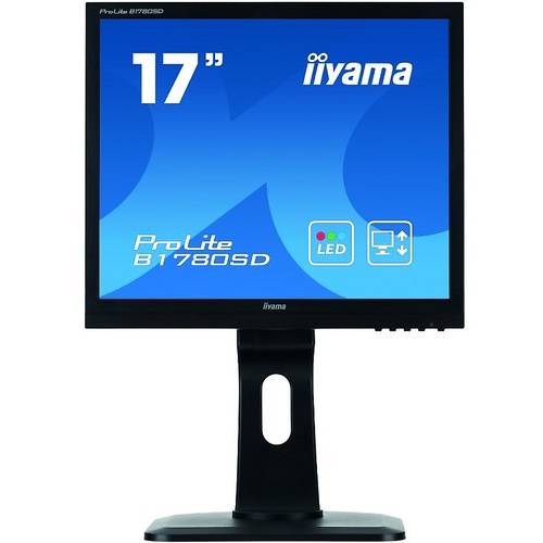 Monitor LED IIyama ProLite B1780SD-B1, 17.0 inch, HD, 5 ms, Negru