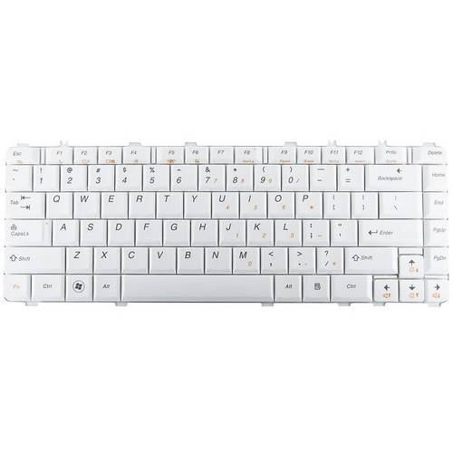 Tastatura notebook Whitenergy 07700-WHT, pentru Notebook Lenovo IdeaPad Y450, Y450A, Y550, Alb