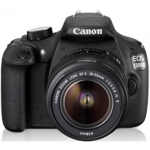Aparat foto digital Canon DSLR EOS 1200D + EF-S 18-55 DC (fara stabilizator), 18MP, Negru