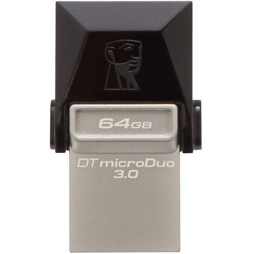 Memorie USB Kingston DataTraveler microDuo, 64GB, USB 3.0 si microUSB , Negru
