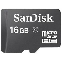 Micro SDHC, 16GB, Clasa 4 + Adaptor