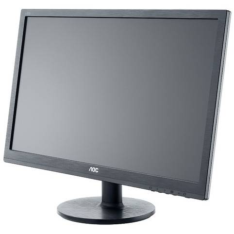 Monitor LED AOC e2460Sh 24'', 1ms, Boxe, Negru