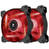 Ventilator PC Corsair Air Series SP120 LED Red High Static Pressure 120mm Fan Twin Pack