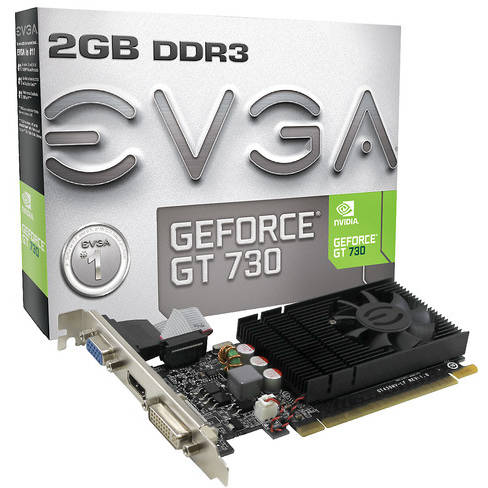 Placa video  EVGA GeForce GT 730 2GB DDR3, 128 bit Low Profile