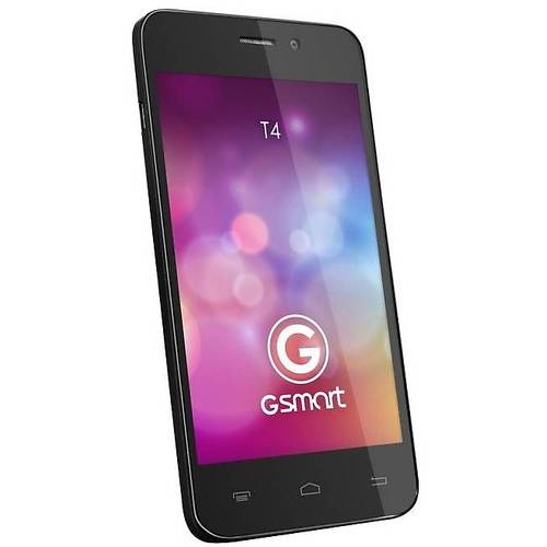 Smartphone Gigabyte GSmart T4 Lite Edition, Dual Sim, TFT capacitive touchscreen 4.0'', Cortex-A7 1.0 GHz, 512MB RAM, 4GB flash, 5.0MP si 0.3MP, Mali 400, 3G, Android 4.2.2, Negru/Alb