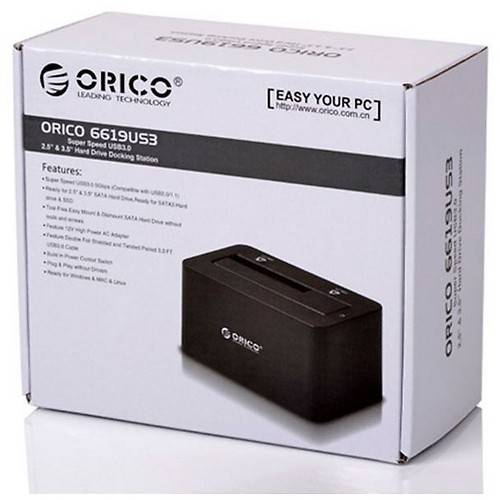 Rack Rack Orico 6619US3, SATA - USB 3.0, Negru