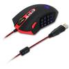 Mouse gaming Redragon Perdition, M901, Cu fir, USB, Laser, 16400 dpi, Negru / Rosu