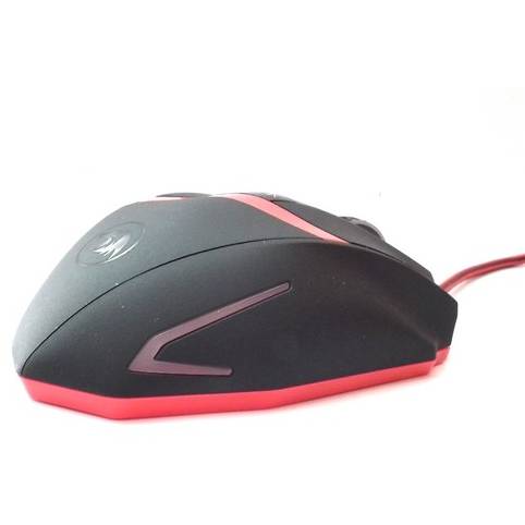 Mouse gaming Mouse Gaming Redragon Mammoth, M801, Cu fir, USB, Laser, 16400 dpi, Negru / Rosu