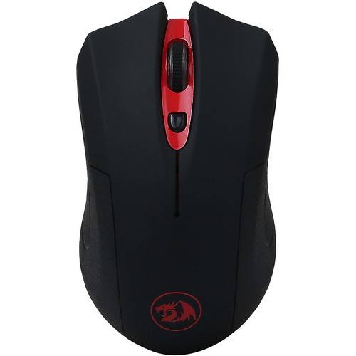 Mouse gaming Redragon M621, Fara fir, USB, Senzor Avago, 2000 dpi, Negru / Rosu