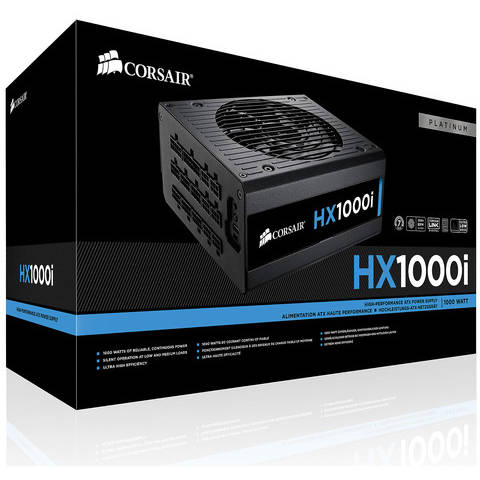 Sursa Corsair Professional Series HX1000i, 1000W, Modulara, Certificare 80+ Platinium