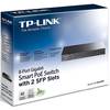 Switch TP-LINK TL-SG2210P, 8x 10/100/1000 Mbps, 2x SFP 1000 Mbps, 8x Porturi PoE, Management