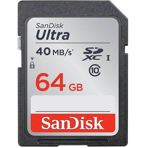Card Memorie SanDisk Ultra SDXC, 64GB, UHS-I U1 Clasa 10